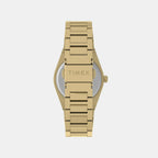 Q Timex Women Quartz Gold Dial Analog Stainless Steel Watch TW2Y82000IK