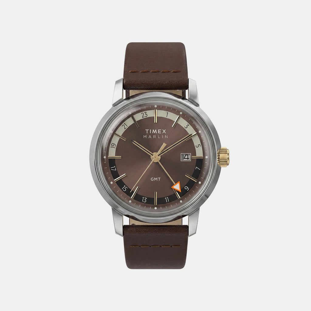 Marlin Men Quartz Brown Dial Analog Watch TW2Y84200UJ