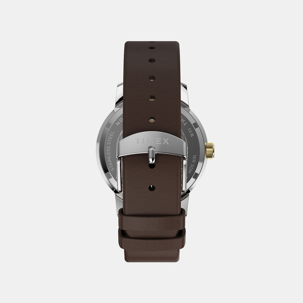 Marlin Men Quartz Brown Dial Analog Watch TW2Y84200UJ