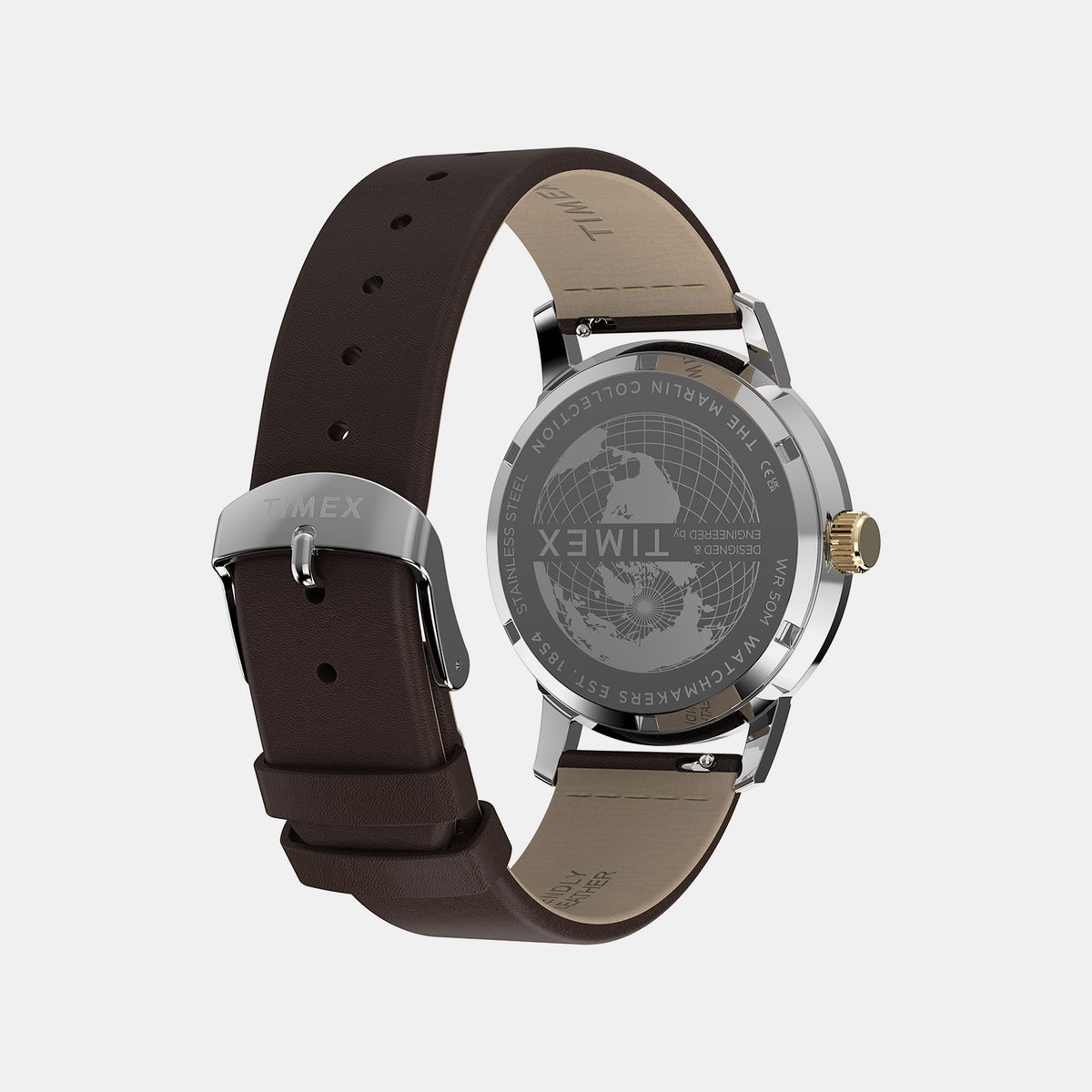 Marlin Men Quartz Brown Dial Analog Watch TW2Y84200UJ