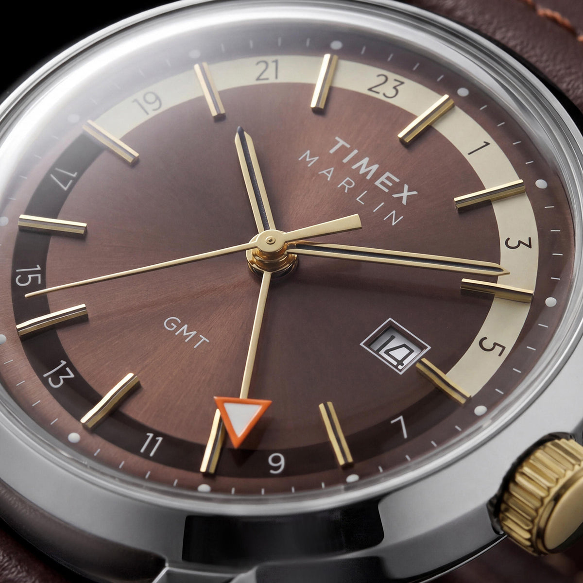 Marlin Men Quartz Brown Dial Analog Watch TW2Y84200UJ