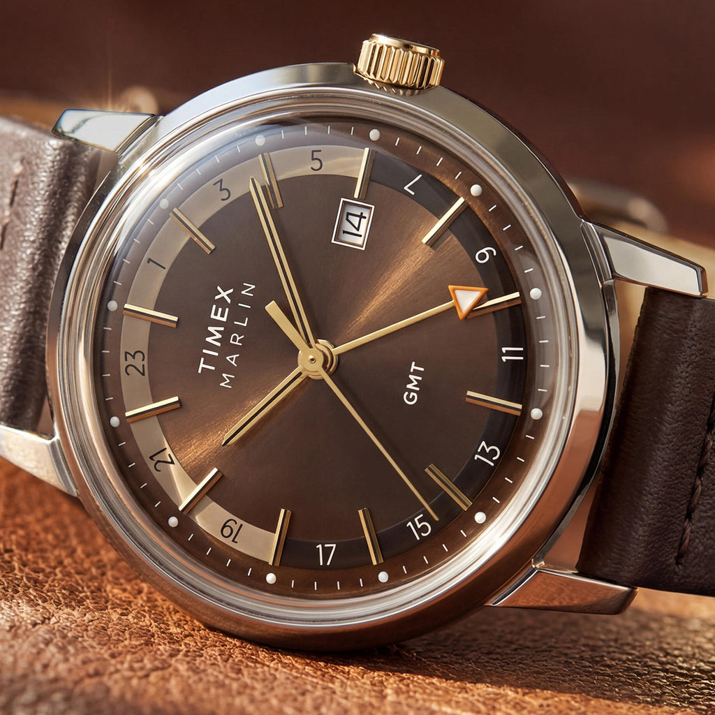 Marlin Men Quartz Brown Dial Analog Watch TW2Y84200UJ