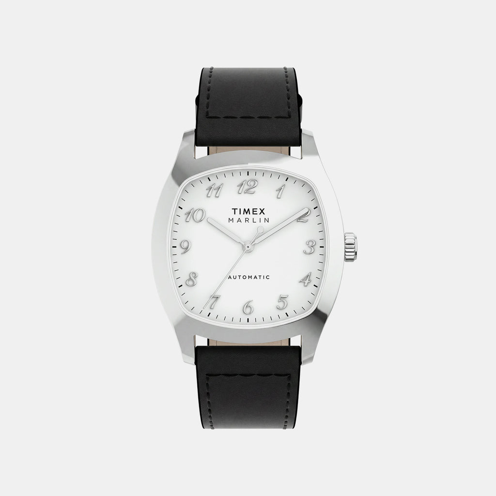 Marlin Men Automatic White Dial Analog Leather Watch TW2Y84300IK