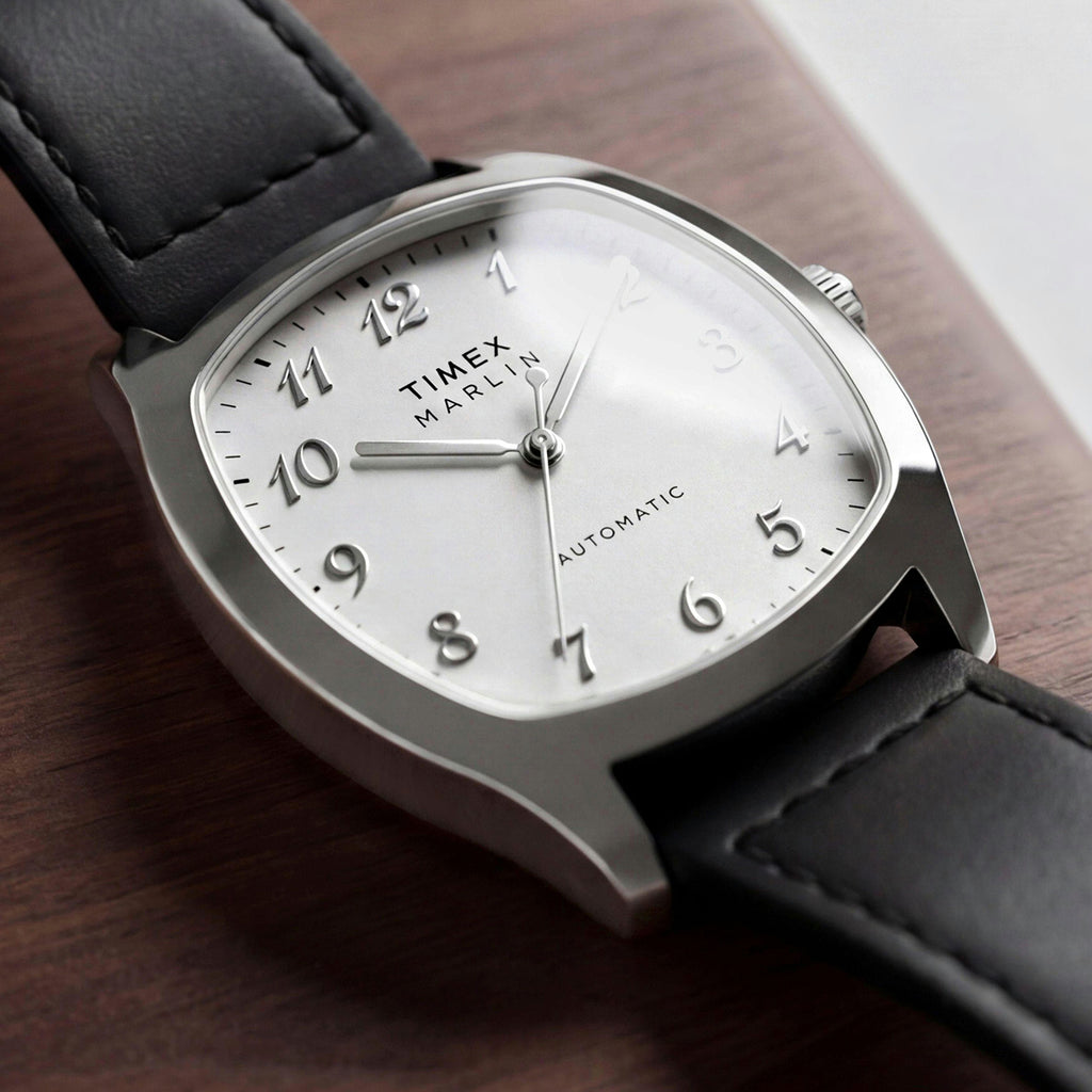 Marlin Men Automatic White Dial Analog Leather Watch TW2Y84300IK