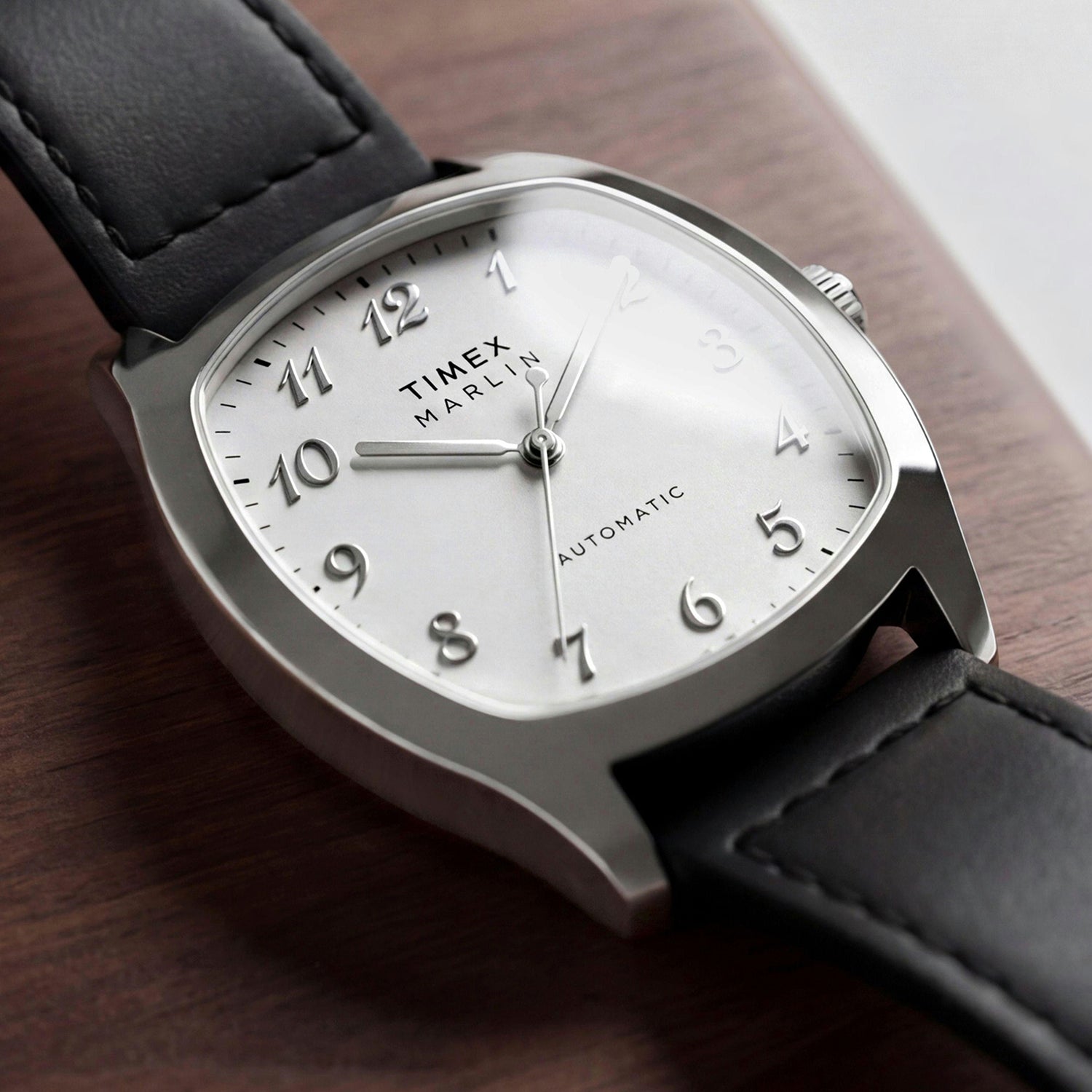 Marlin Men Automatic White Dial Analog Leather Watch TW2Y84300IK