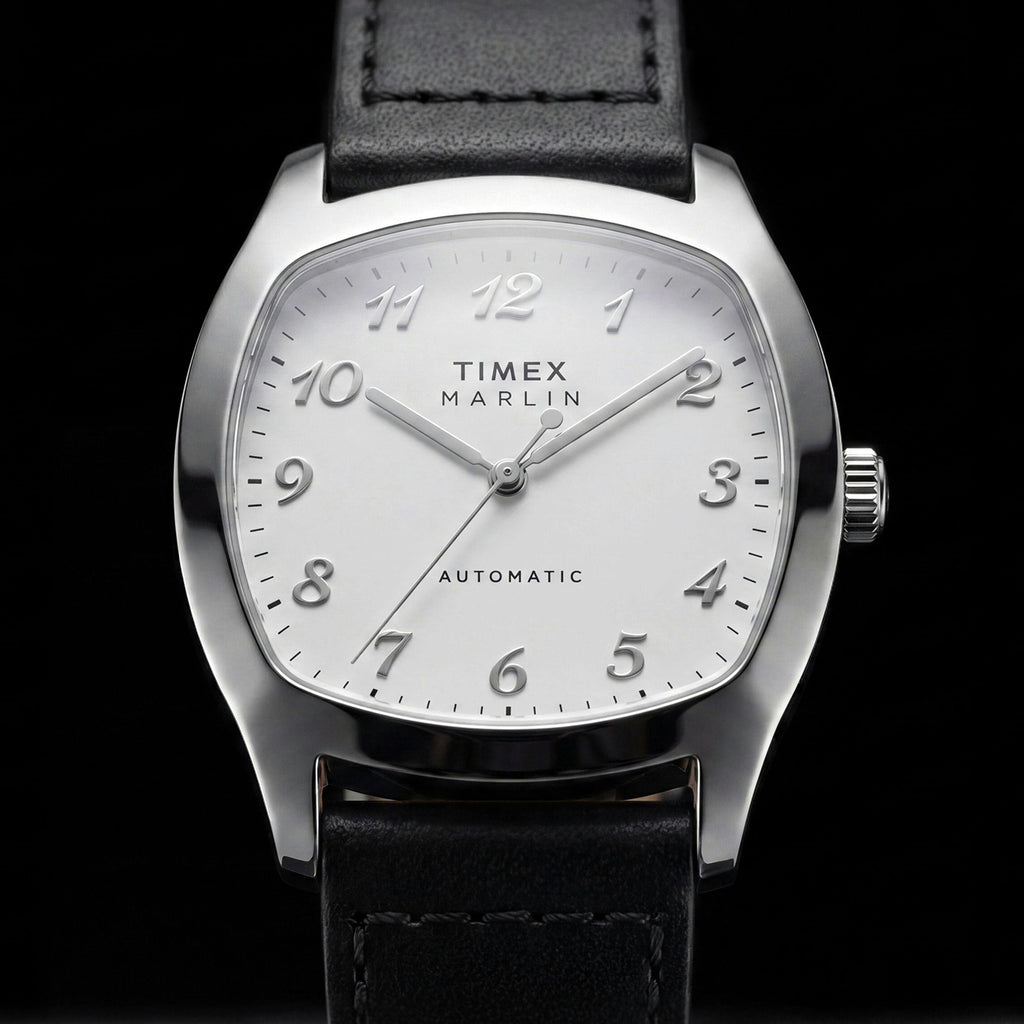 Marlin Men Automatic White Dial Analog Leather Watch TW2Y84300IK