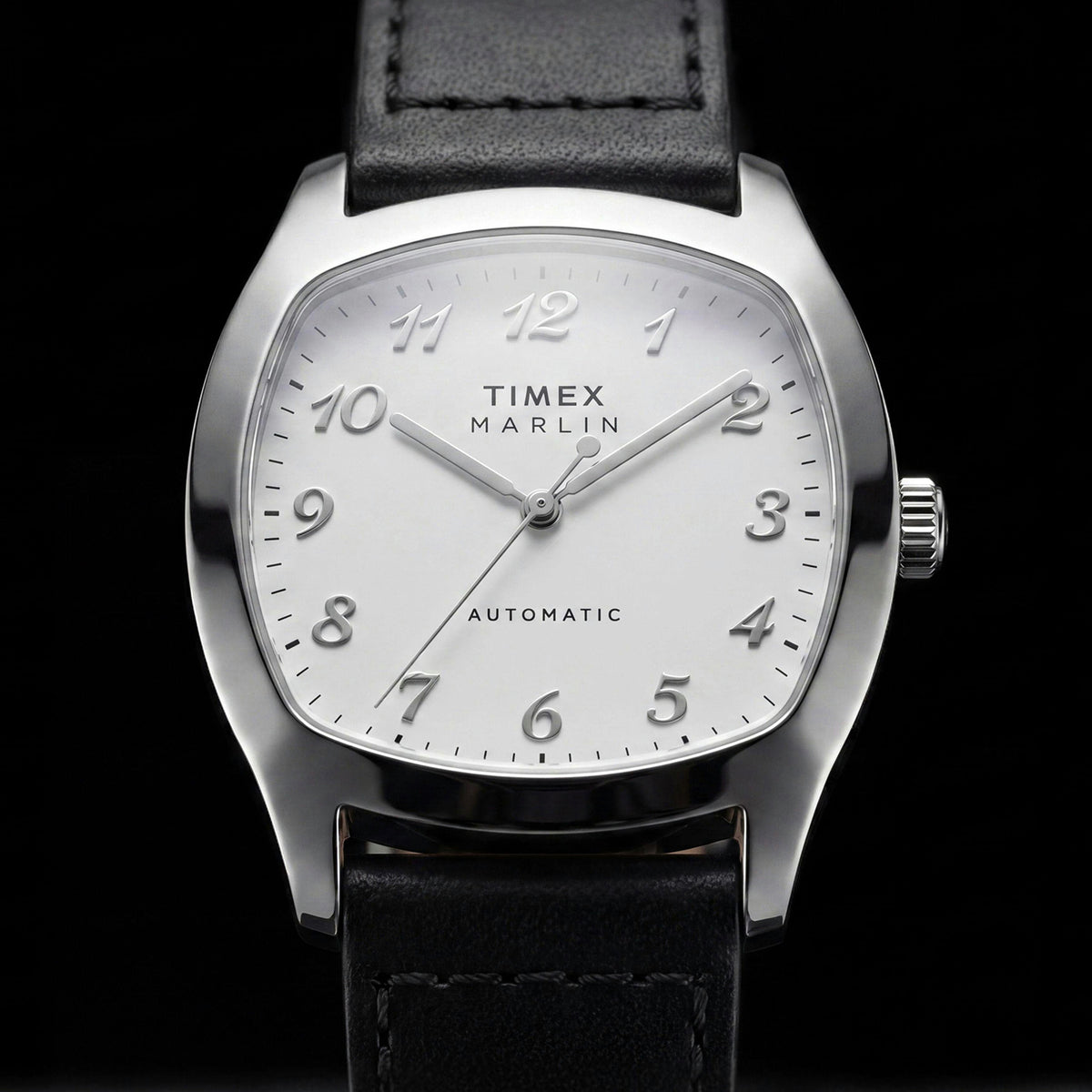 Marlin Men Automatic White Dial Analog Leather Watch TW2Y84300IK