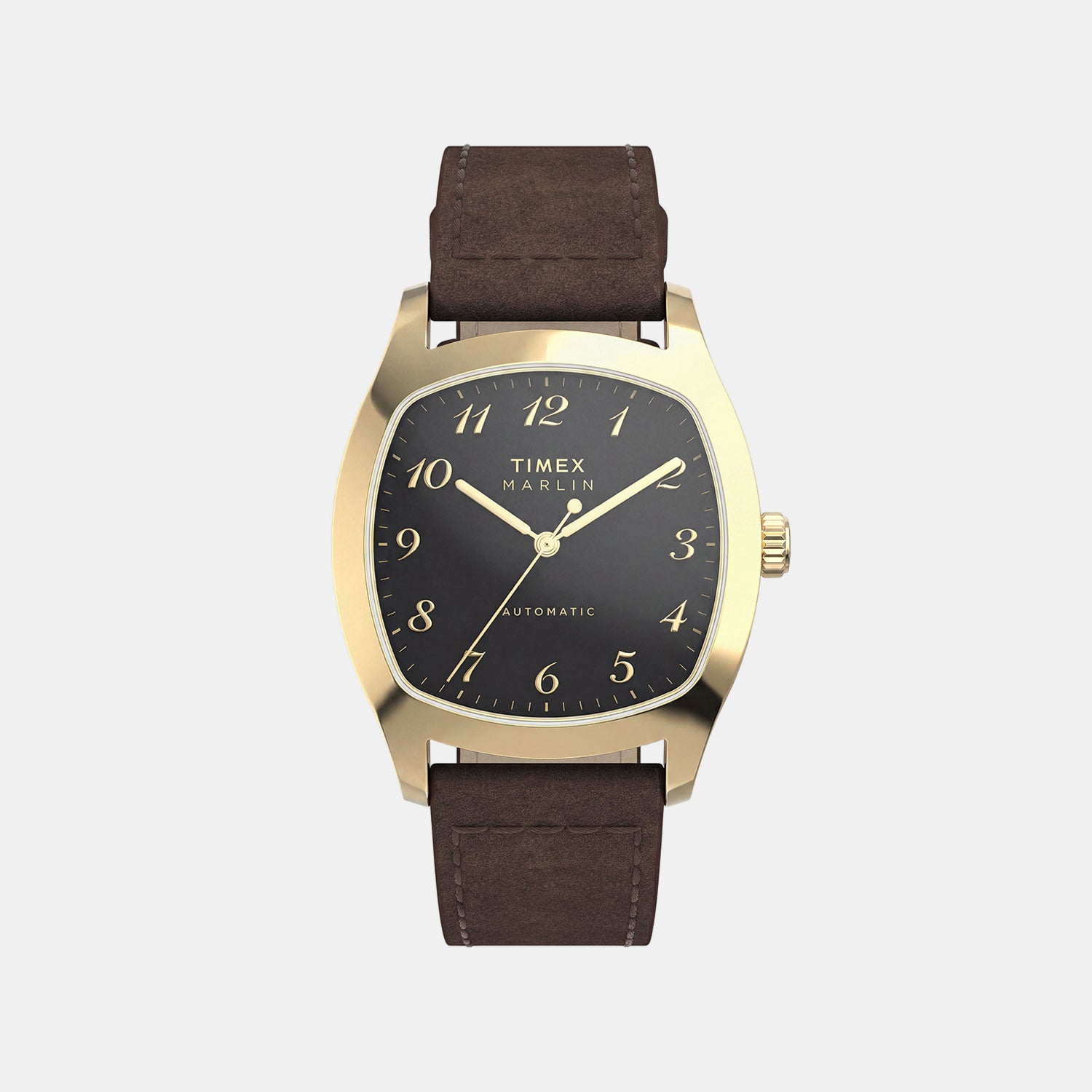 Marlin Men Automatic Black Dial Analog Leather Watch TW2Y84500IK