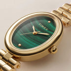 Cavatina Women Quartz Green Dial Analog Stainless Steel Watch TW2Y86100UJ