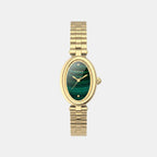 Cavatina Women Quartz Green Dial Analog Stainless Steel Watch TW2Y86100UJ