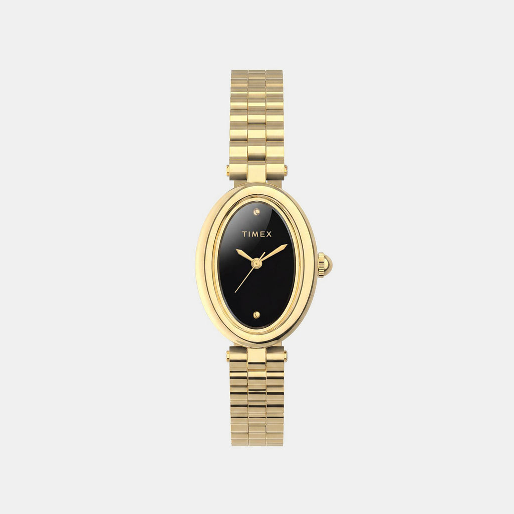 Cavatina Women Quartz Black Dial Analog Stainless Steel Watch TW2Y86200UJ