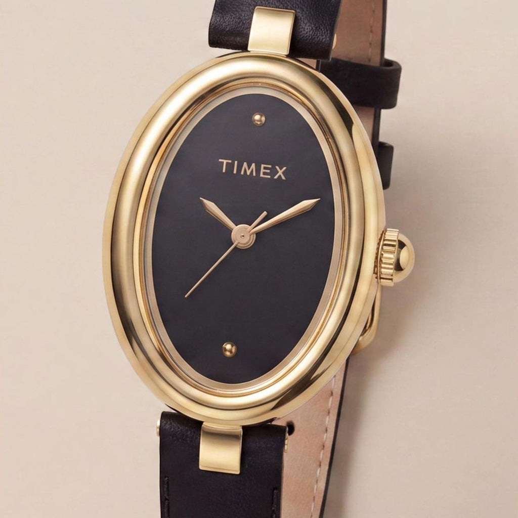 Cavatina Women Quartz Black Dial Analog Leather Watch TW2Y86300UJ