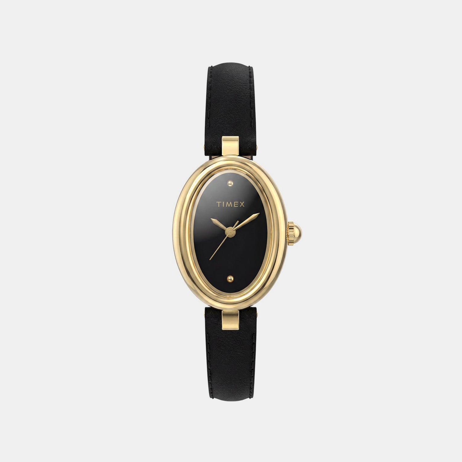 Cavatina Women Quartz Black Dial Analog Leather Watch TW2Y86300UJ