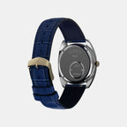 Q Timex Men Quartz Blue Dial Analog Leather Watch TW2Y87100UJ