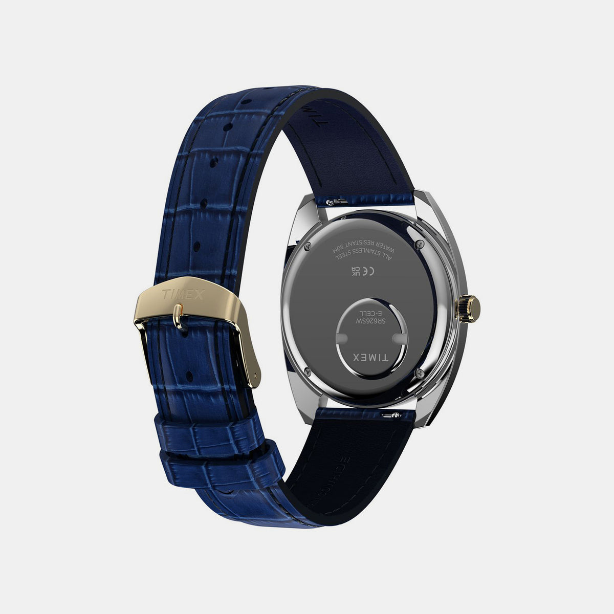 Q Timex Men Quartz Blue Dial Analog Leather Watch TW2Y87100UJ