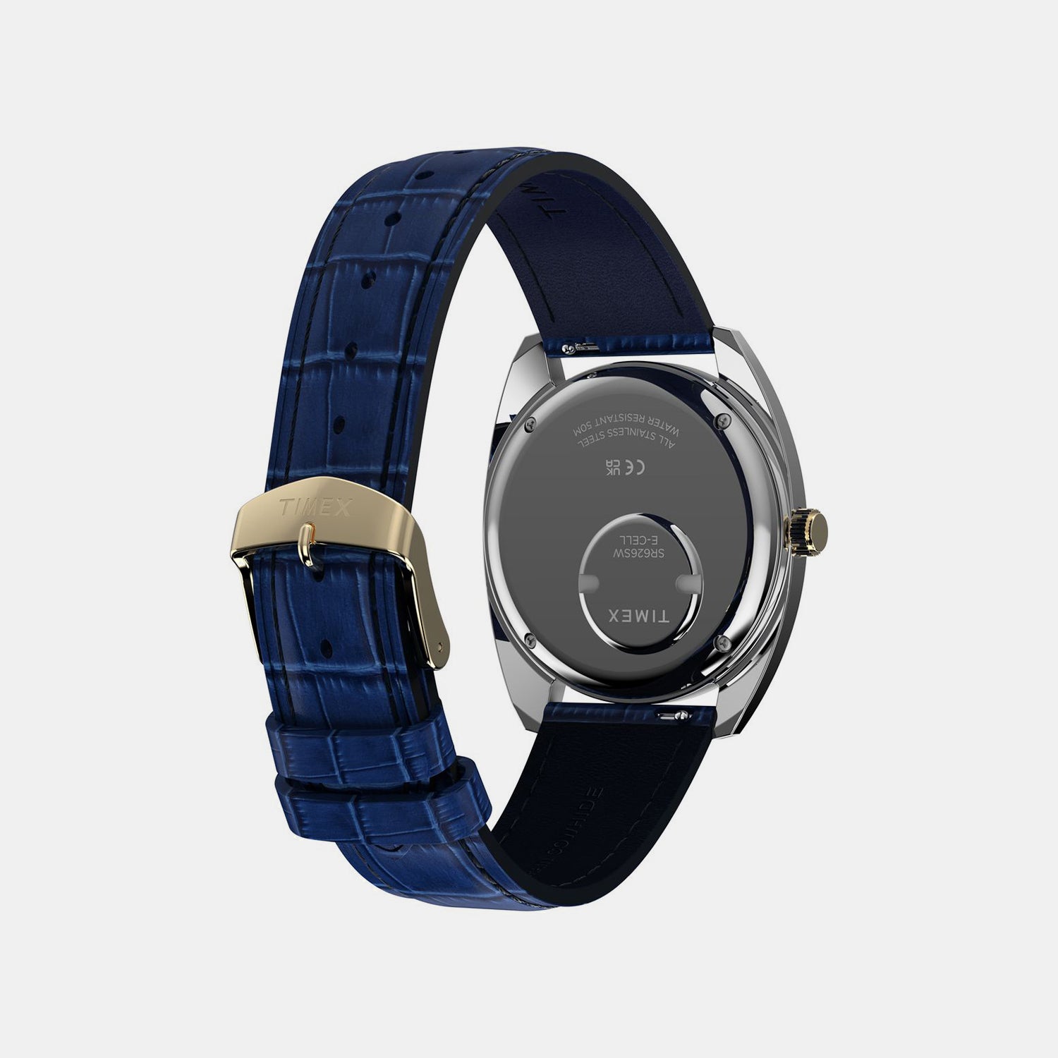 Q Timex Men Quartz Blue Dial Analog Leather Watch TW2Y87100UJ