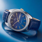 Q Timex Men Quartz Blue Dial Analog Leather Watch TW2Y87100UJ