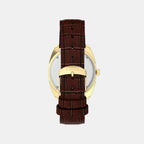 Q Timex Men Quartz Brown Dial Analog Leather Watch TW2Y87200UJ