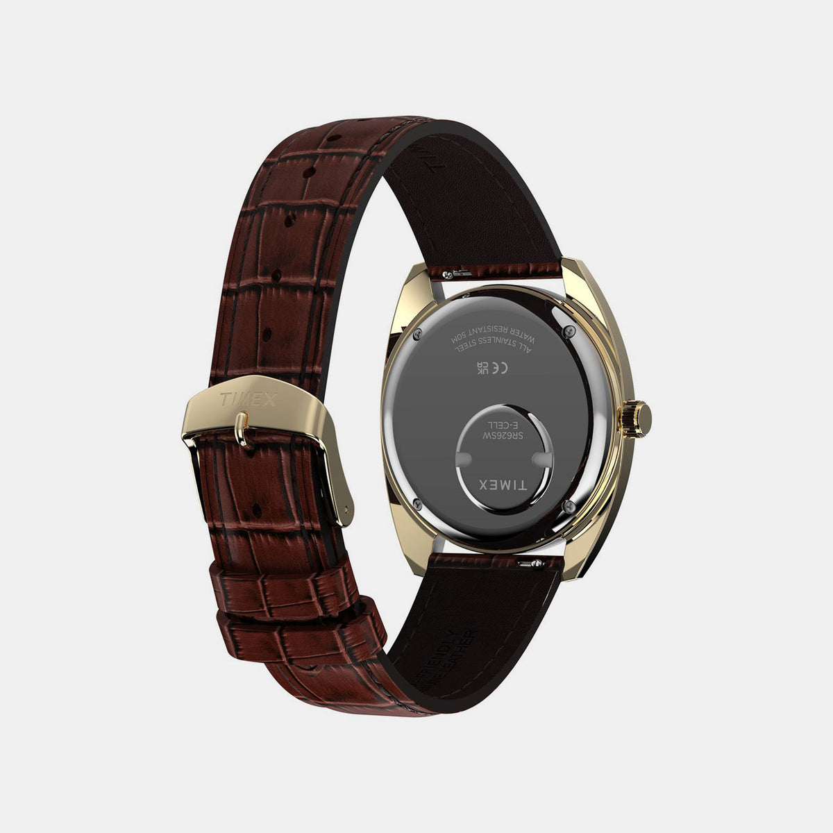 Q Timex Men Quartz Brown Dial Analog Leather Watch TW2Y87200UJ