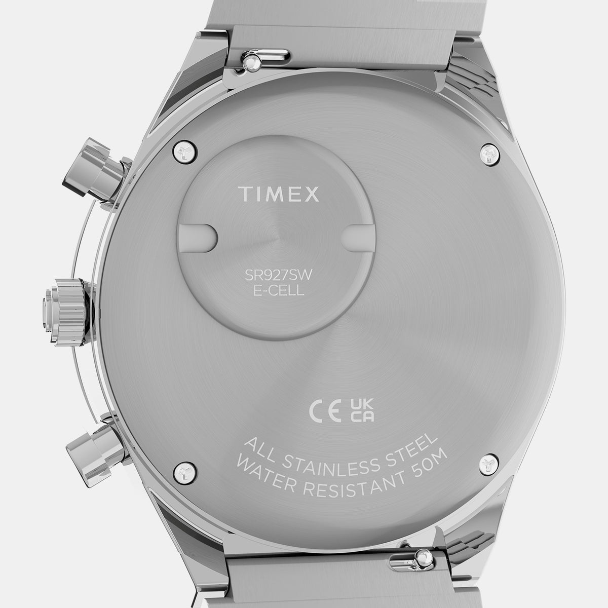 Q Timex Men Quartz Green Dial Chronograph Stainless Steel Watch TW2Y88500UJ