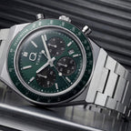 Q Timex Men Quartz Green Dial Chronograph Watch TW2Y88500UJ