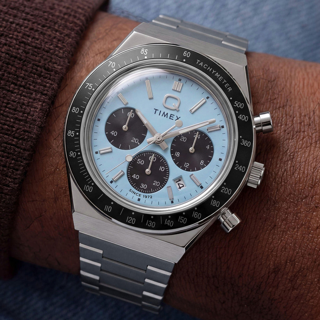 Q Timex Men Quartz Blue Dial Chronograph Watch TW2Y88600UJ