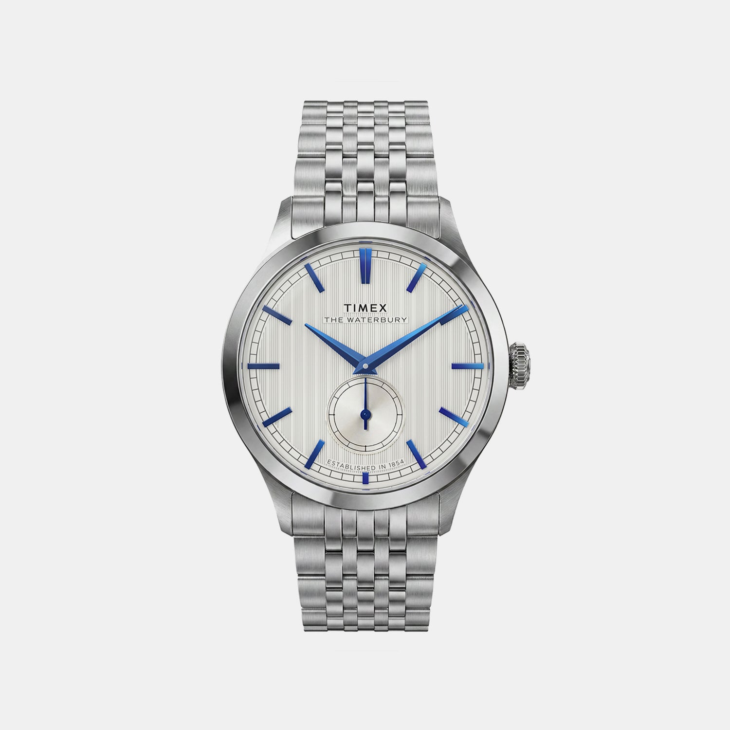 Waterbury Men Quartz White Dial Analog Stainless Steel Watch TW2Y91800IK