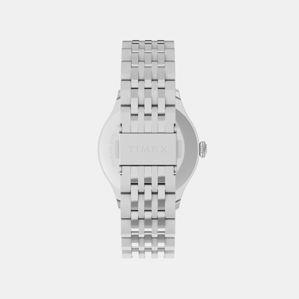 Waterbury Men Quartz White Dial Analog Stainless Steel Watch TW2Y91800IK