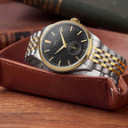 Waterbury Men Quartz Black Dial Analog Stainless Steel Watch TW2Y91900IK