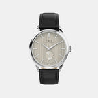 Waterbury Men Quartz White Dial Analog Leather Watch TW2Y92000IK