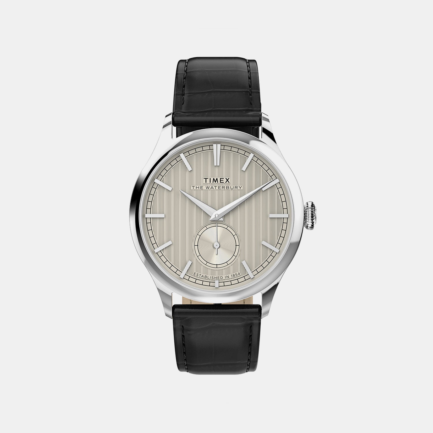 Waterbury Men Quartz White Dial Analog Leather Watch TW2Y92000IK