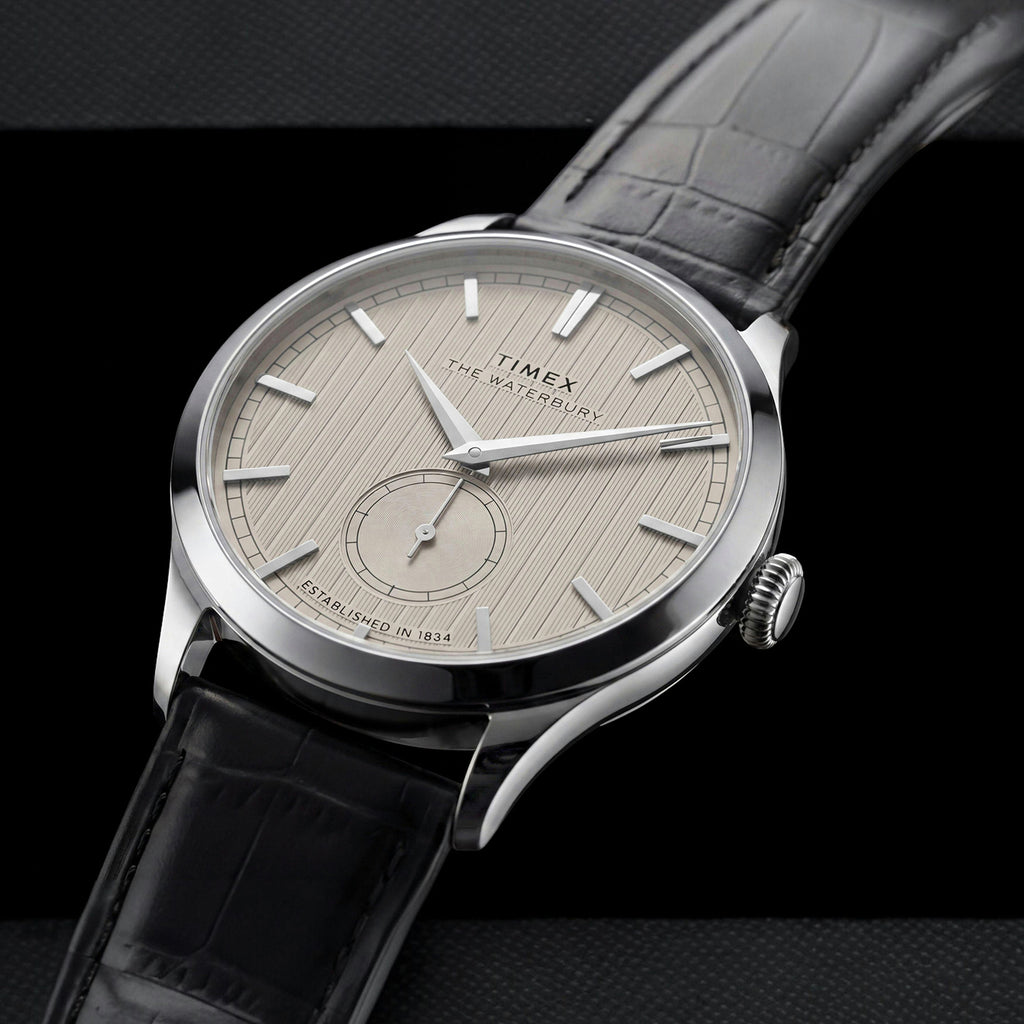 Waterbury Men Quartz White Dial Analog Leather Watch TW2Y92000IK