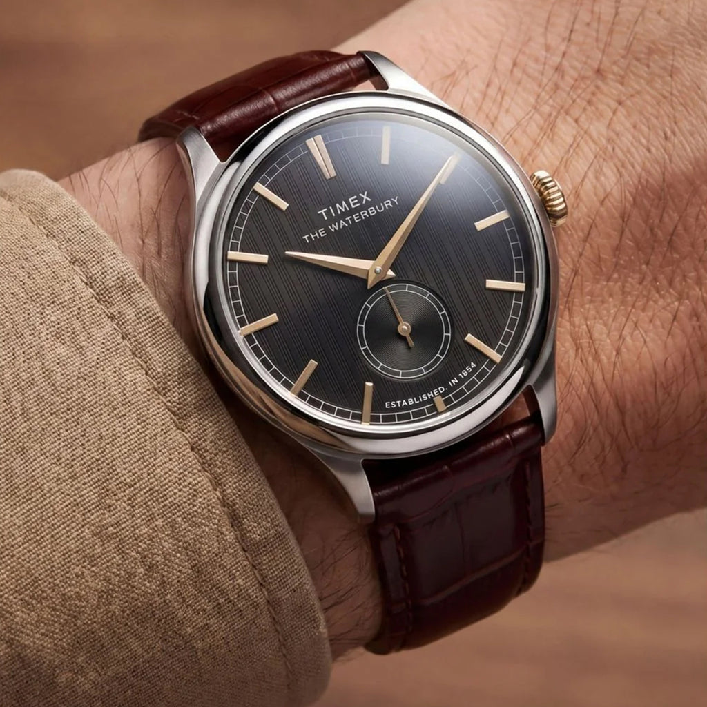 Men Quartz Black Dial Analog Leather Watch TW2Y92100UJ