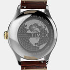 Men Quartz Black Dial Analog Leather Watch TW2Y92100UJ