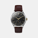 Men Quartz Black Dial Analog Leather Watch TW2Y92100UJ
