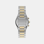 Q Timex Unisex Quartz Gold Dial Analog Stainless Steel Watch TW2Y92300UJ