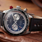 Waterbury Men Quartz Black Dial Chronograph Leather Watch TW2Y93300UJ