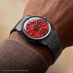 Harry Potter x Q Timex Sorcerer's Stone Men Quartz Red Dial Analog Stainless Steel Watch TW2Y99700X6