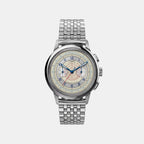 Marlin Men Quartz Silver Dial Chronograph Watch TW3A00300UJ