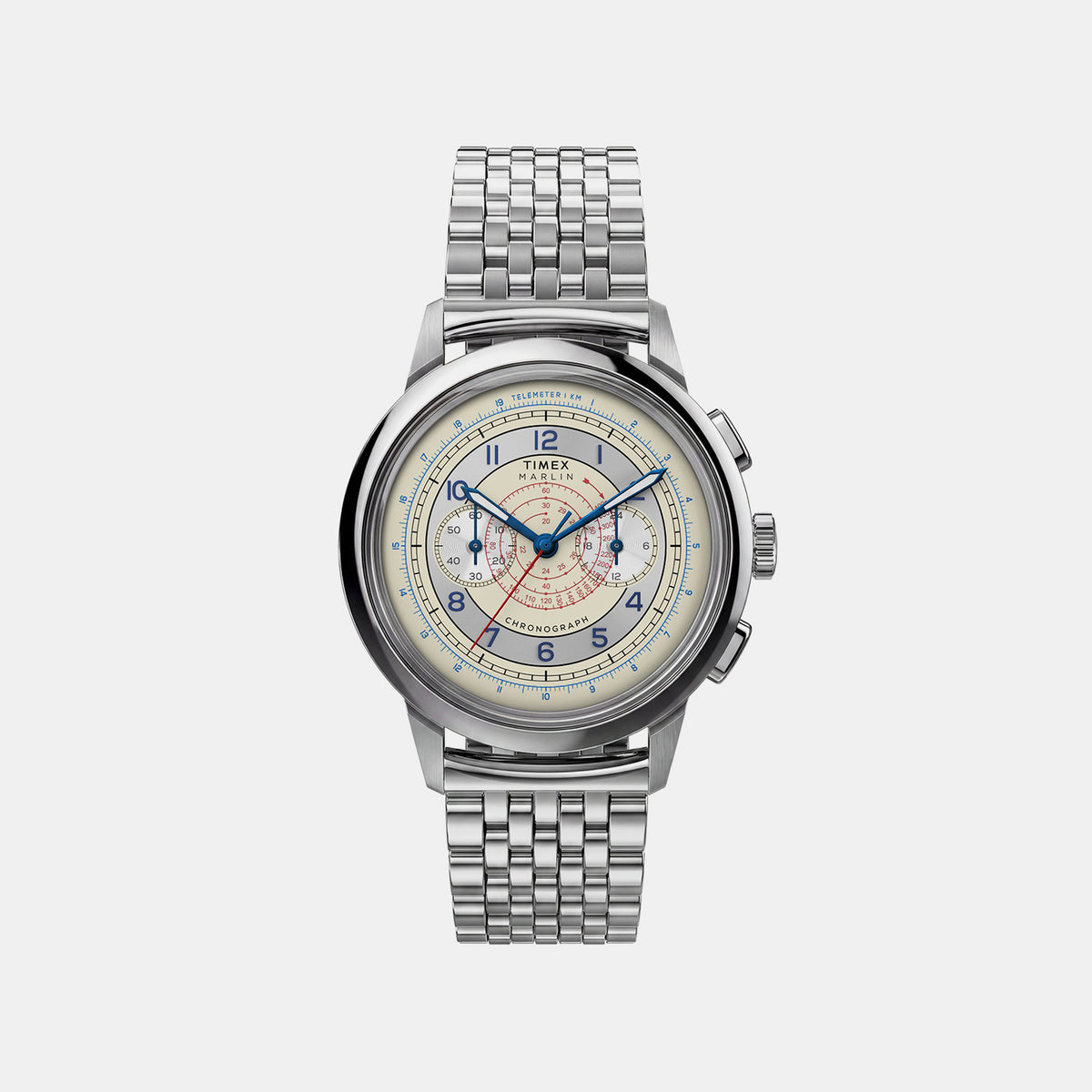 Marlin Men Quartz Silver Dial Chronograph Watch TW3A00300UJ