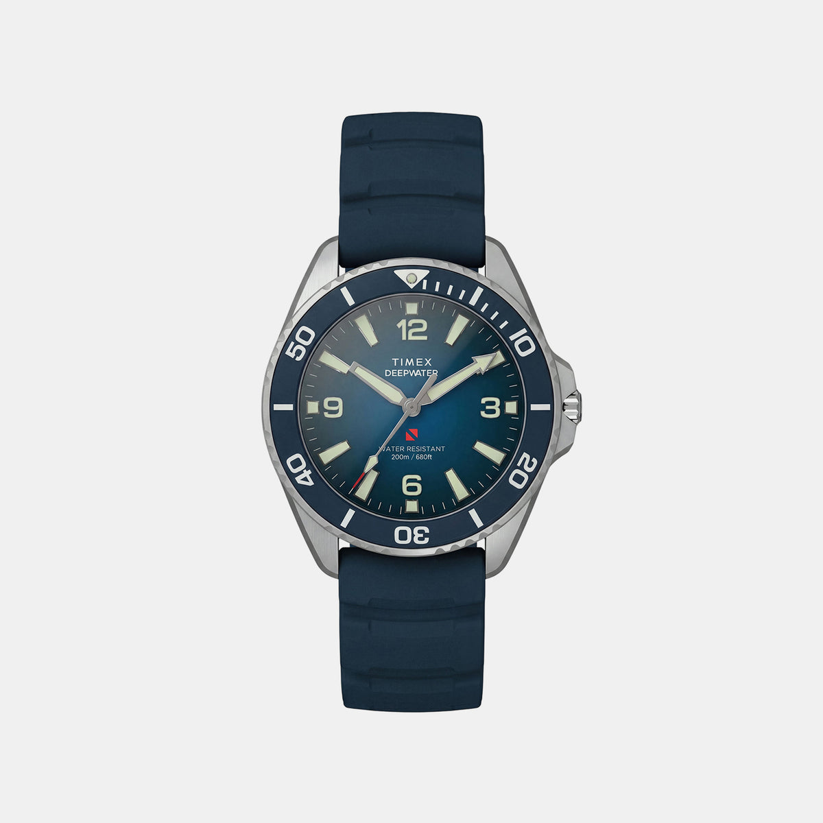 Deepwater Men Quartz Blue Dial Analog Rubber Watch TW3A01900UJ
