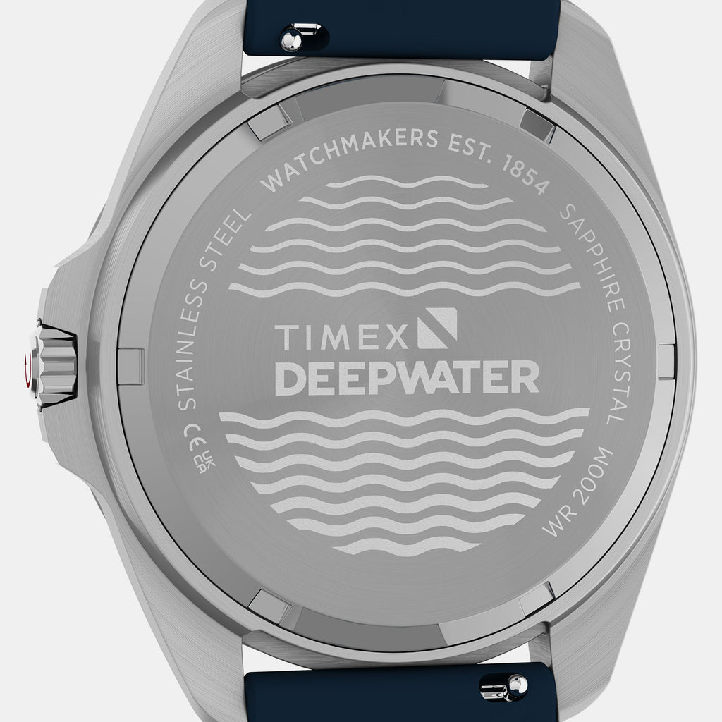 Deepwater Men Quartz Blue Dial Analog Rubber Watch TW3A01900UJ