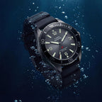 Deepwater Men Quartz Black Dial Analog Rubber Watch TW3A02000UJ