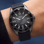 Deepwater Men Quartz Black Dial Analog Rubber Watch TW3A02000UJ