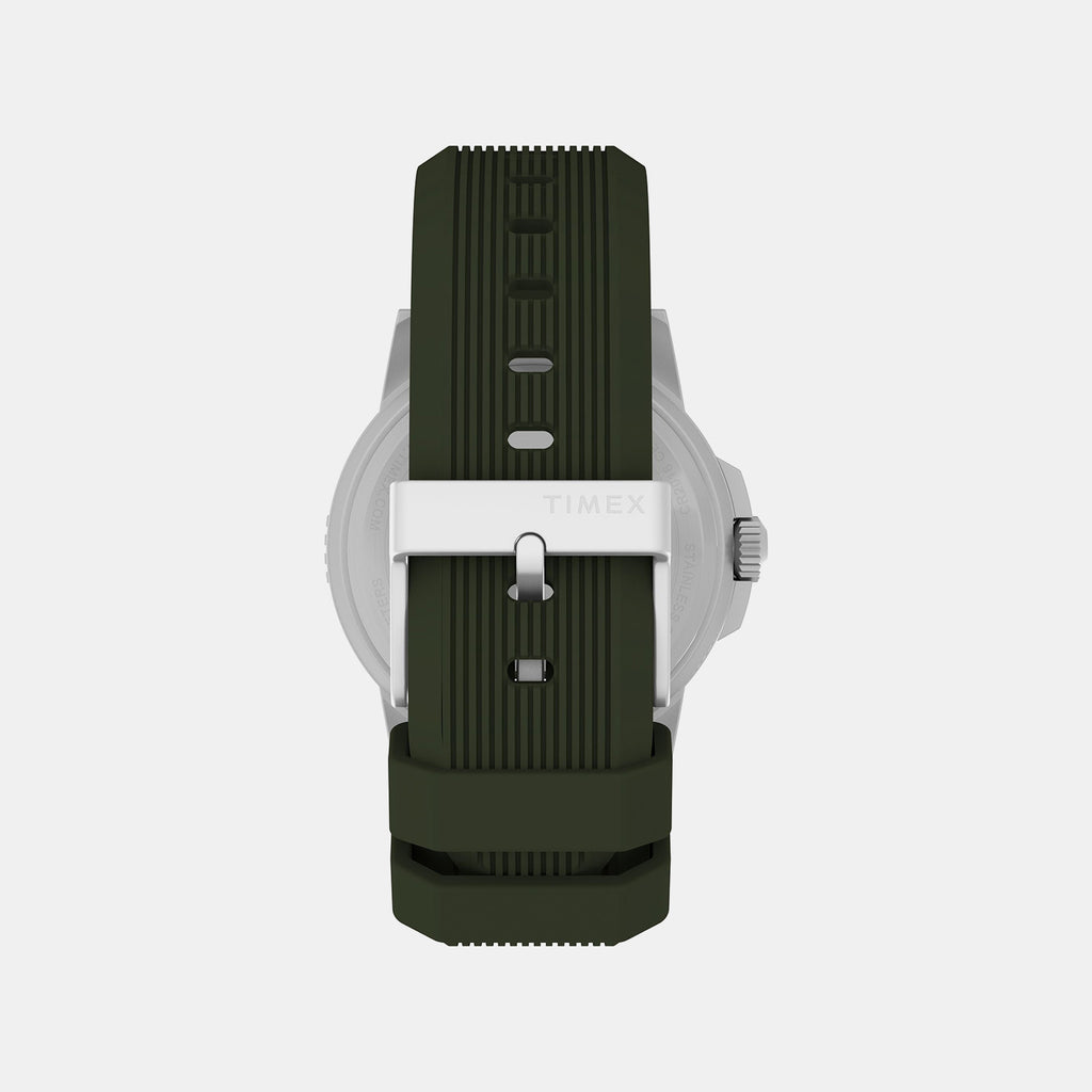 Expedition Men Quartz Green Dial Analog Silicone Watch TW4B32100UJ