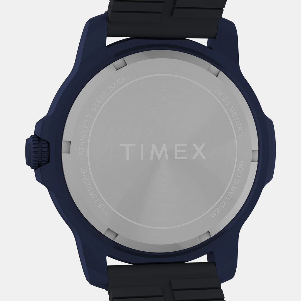 Expedition Timber Men Quartz Blue Dial Analog Silicone Watch TW4B34600UJ