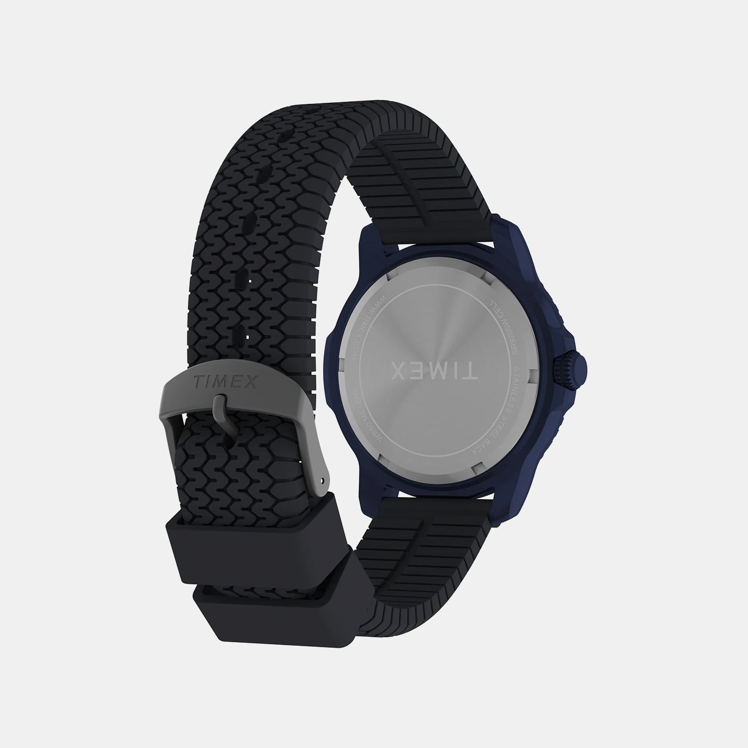 Expedition Timber Men Quartz Blue Dial Analog Silicone Watch TW4B34600UJ