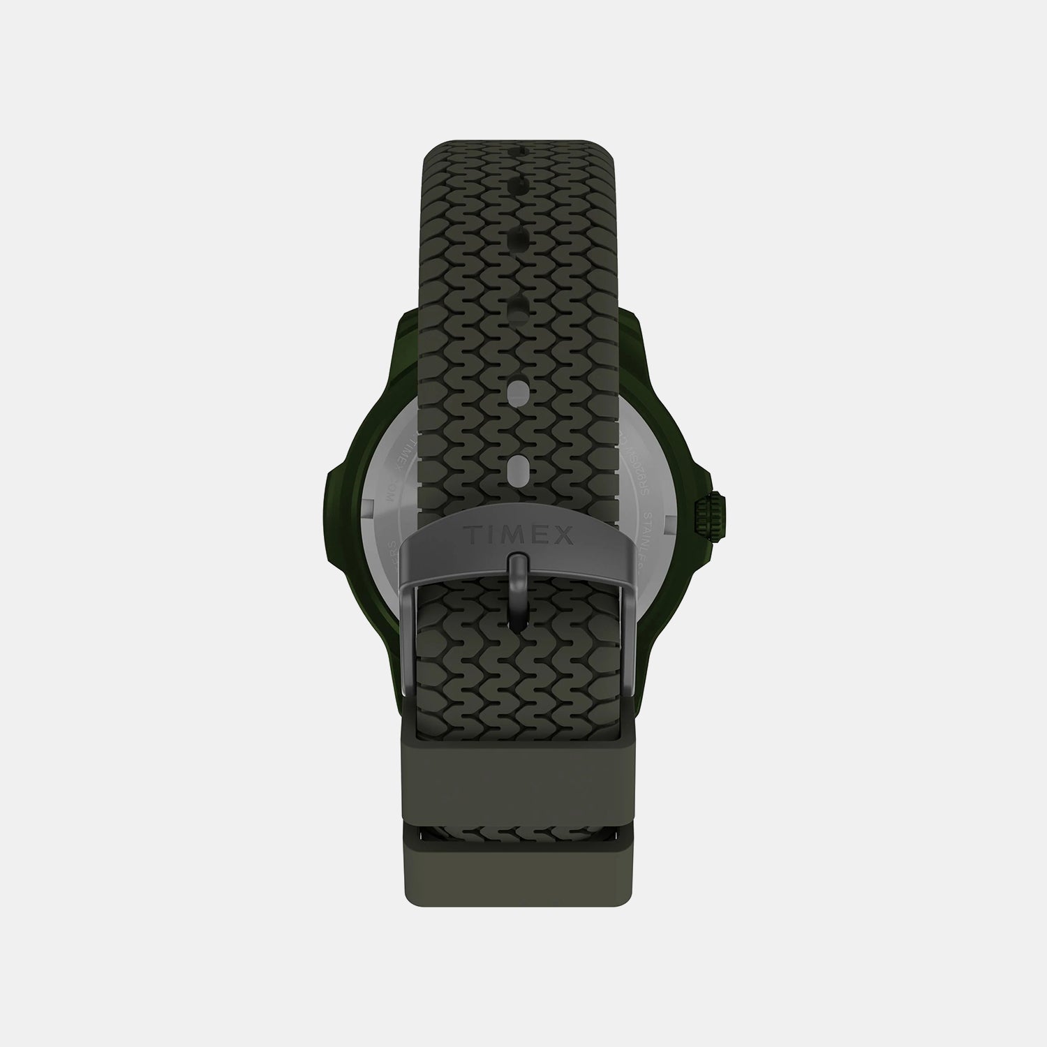 Expedition Timber Men Quartz Green Dial Analog Silicone Watch TW4B34700UJ
