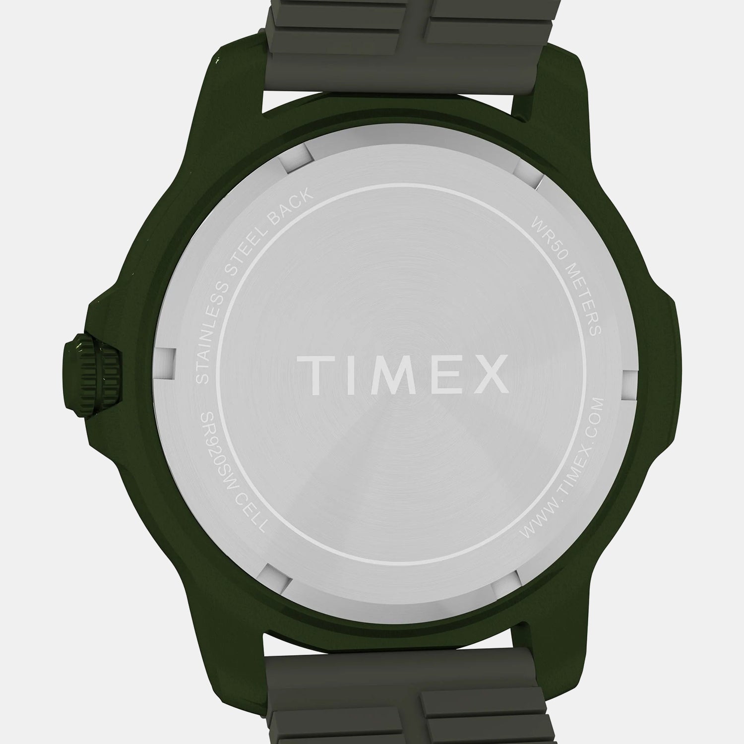 Expedition Timber Men Quartz Green Dial Analog Silicone Watch TW4B34700UJ