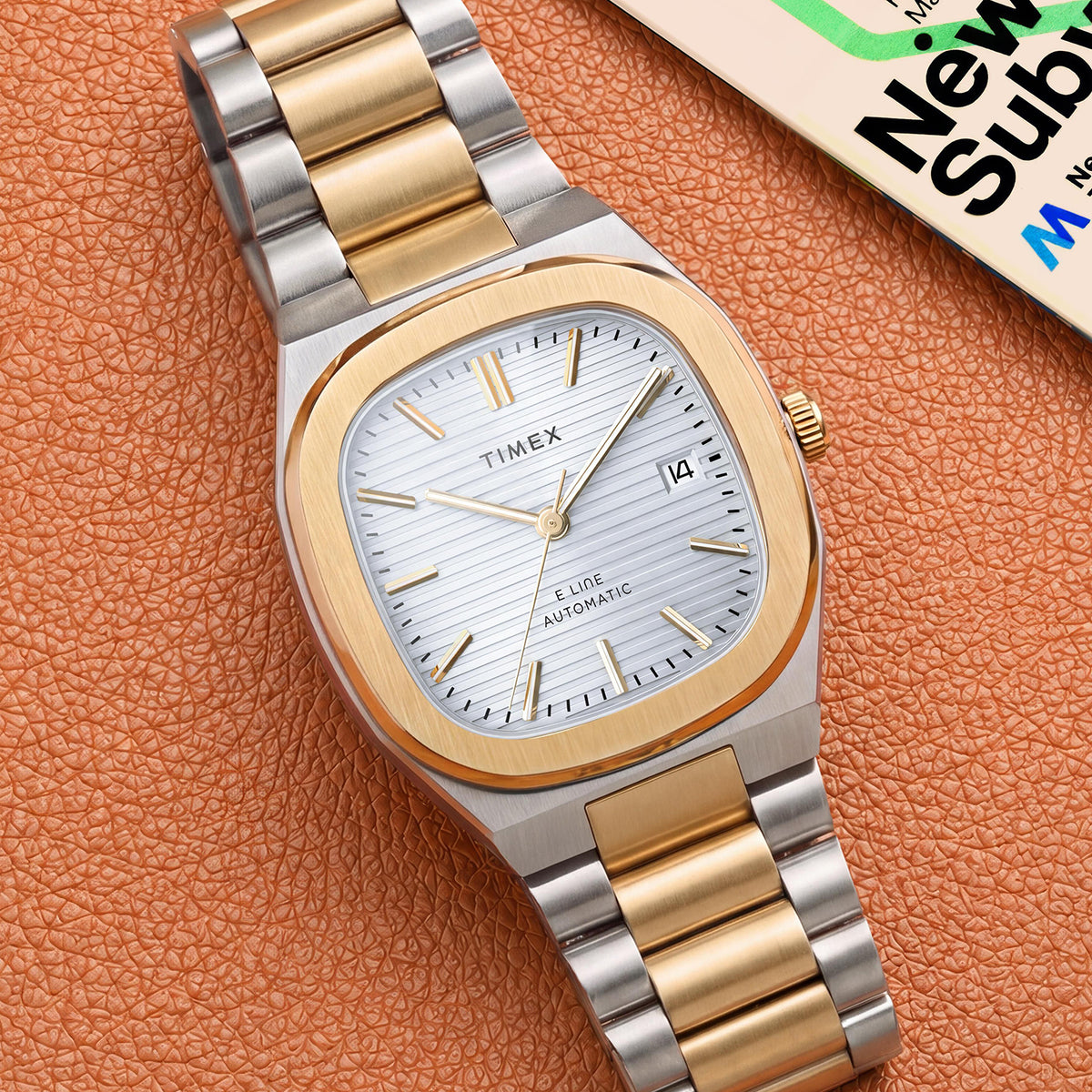 E Line Men Automatic Silver Dial Analog Stainless Steel Watch TW6A00600UJ